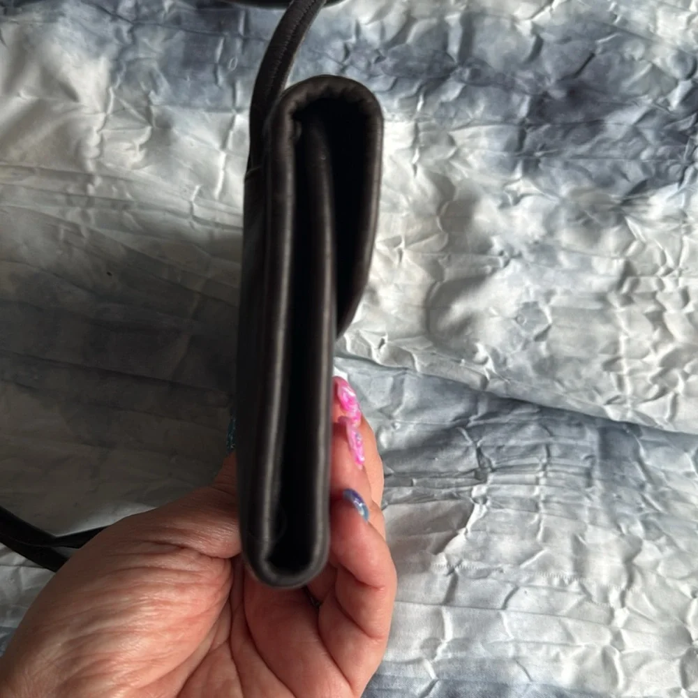 Coach Vintage Black Swing Wallet - 4843 Crossbody Leather Bag - Picture 5 of 11